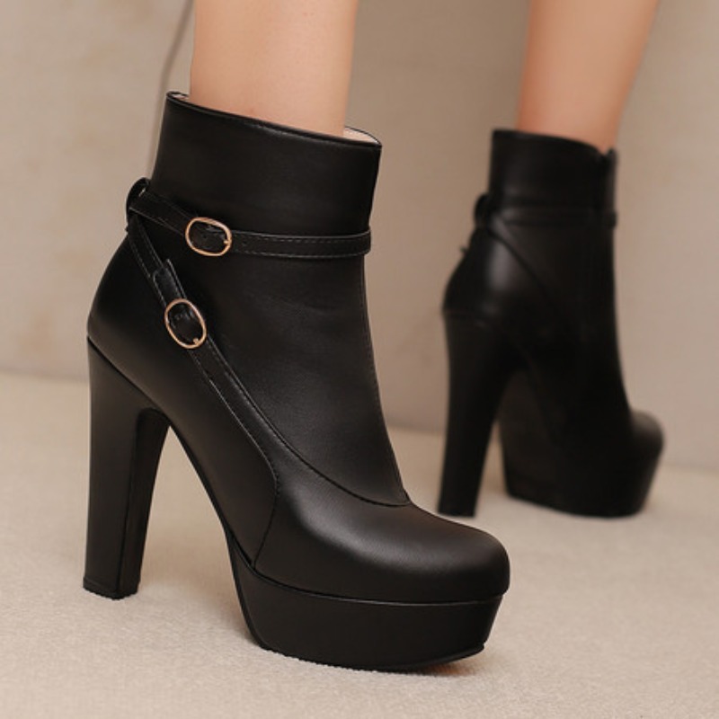 รองเท้าบูทแฟชั่นผู้หญิงแบบสั้น - Ethnic Modern Fashion บทวิจารณ์และราคา