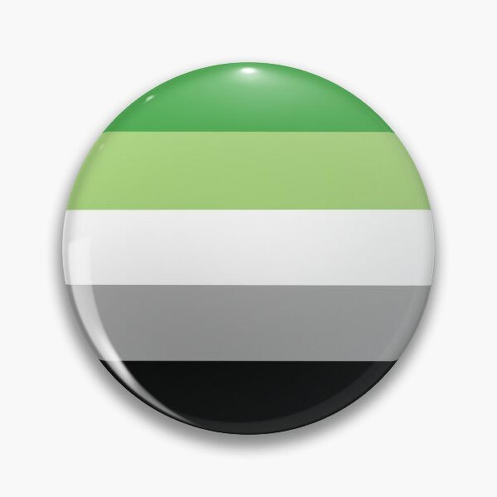 Aromantic Flag Pin ปุ่มเข็มกลั - Ethnic Modern Fashion บทวิจารณ์และราคา